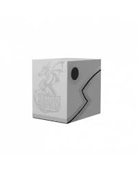 Dragon Shield - Deck Box - Double Shell Ashen White & Black 150