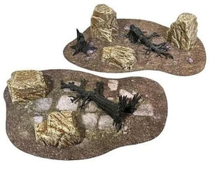 Monster Scenery - Barren Ground Pre-painted Scenery Set