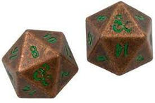 Load image into Gallery viewer, Ultra Pro - Dice - D&amp;D Heavy Metal 2d20 - Feywild Copper &amp; Green