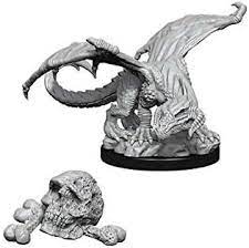 WizKids - D&D Nolzur's Marvelous Miniatures 73850 - Black Dragon Wyrmling