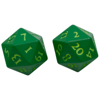 Ultra Pro - Dice - Vivid Heavy Metal 2d20 - Green